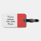 ヴィンテージのイメージの荷物のラベル ラゲッジタグ (裏面横)