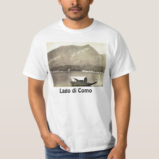 ヴィンテージのイメージ、1890年頃湖Como、 Tシャツ (正面)