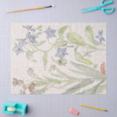 ヴィンテージのイラクサの野生の花によってはティッシュペーパーが開花します 薄葉紙 (クラフト)