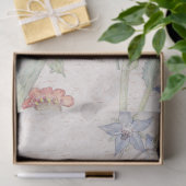 ヴィンテージのイラクサの野生の花によってはティッシュペーパーが開花します 薄葉紙 (ギフト)