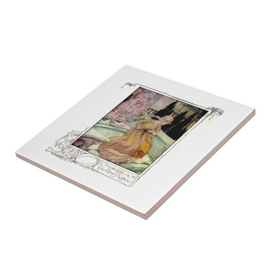 ヴィンテージのイラストレーションのシンデレラのタイル タイル (側面)