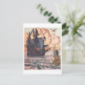 ヴィンテージのイラストレーションの郵便はがき ポストカード (スタンド正面)