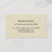 ヴィンテージのイラストレーションの馬の切抜きの名刺 名刺 (裏面)