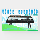 ヴィンテージのイラストレーション器官の第30誕生日の旗 横断幕 (横)