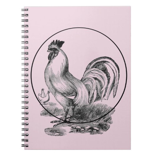 ヴィンテージのイラストレーション本 ノートブック (正面)