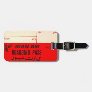 ヴィンテージのイラン航空のプリントが付いている荷物のラベル ラゲッジタグ