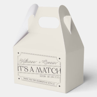 ヴィンテージのインスパイア一致ボックス結婚式の引き出物ボックス フェイバーボックス