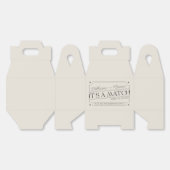 ヴィンテージのインスパイア一致ボックス結婚式の引き出物ボックス フェイバーボックス (見開き)