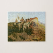 ヴィンテージのインディアン、草原のうろつき者たち、セルツァー、 ジグソーパズル (横)