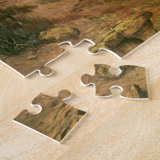 ヴィンテージのインディアン、草原のうろつき者たち、セルツァー、 ジグソーパズル (側面)