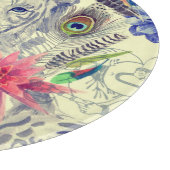 ヴィンテージのインドのスタイルのトラパターン カッティングボード (角)