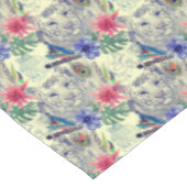 ヴィンテージのインドのスタイルのトラパターン テーブルクロス (アングル)