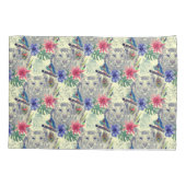 ヴィンテージのインドのスタイルのトラパターン 枕カバー (裏面-左)