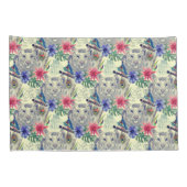 ヴィンテージのインドのスタイルのトラパターン 枕カバー (裏面-右)