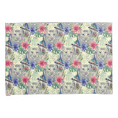 ヴィンテージのインドのスタイルのトラパターン 枕カバー (正面右)