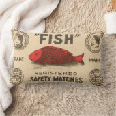 ヴィンテージのインドのマッチ箱カバー ランバークッション (ブランケット)