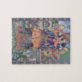 ヴィンテージのインドの女性のプリントのパズル ジグソーパズル (横)