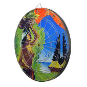 ヴィンテージのインドネシアバリ島旅行ポスター ダーツボード (正面右)