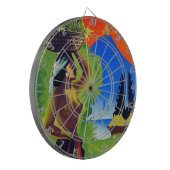 ヴィンテージのインドネシアバリ島旅行ポスター ダーツボード (正面左)