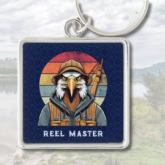 ヴィンテージのイーグル引退贈与漁師パパ キーホルダー