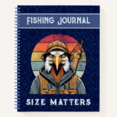 ヴィンテージのイーグル引退贈与漁師パパ ノートブック (正面)