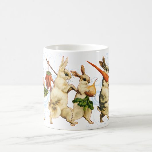 ヴィンテージのイースターのウサギのマグ コーヒーマグカップ (中央)