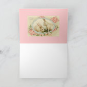 ヴィンテージのイースターのウサギの休日の挨拶状 シーズンカード (内部)