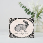 ヴィンテージのイースターのウサギの郵便はがき シーズンポストカード (スタンド正面)