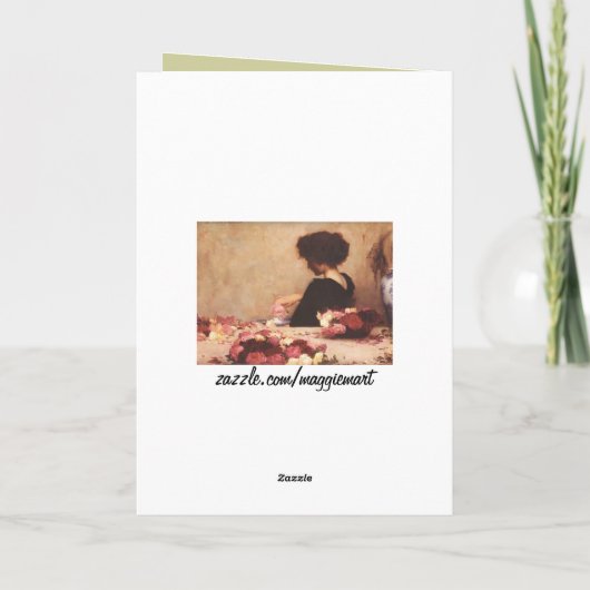 ヴィンテージのイースターのウサギカード、愛情のある挨拶 シーズンカード (裏面)