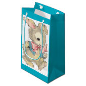 ヴィンテージのイースターのウサギ スモールペーパーバッグ (正面アングル)