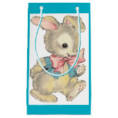 ヴィンテージのイースターのウサギ スモールペーパーバッグ (正面)