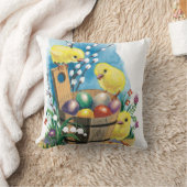 ヴィンテージのイースターひよこの枕 クッション (ブランケット)