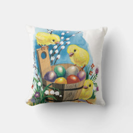 ヴィンテージのイースターひよこの枕 クッション