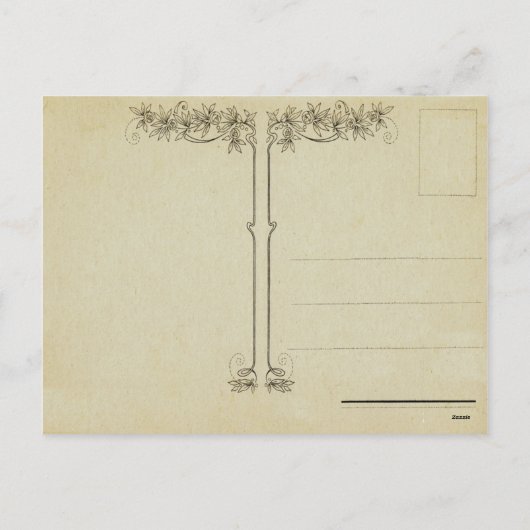 ヴィンテージのイースターひよこの郵便はがき シーズンポストカード (裏面)