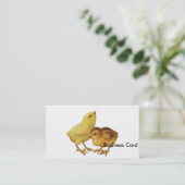 ヴィンテージのイースターひよこ 名刺 (スタンド正面)