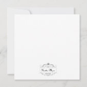 ヴィンテージのイースターウサギの招待 招待状 (裏面)