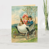 ヴィンテージのイースターエッグキャリッジ シーズンカード (正面)