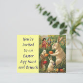 ヴィンテージのイースターエッグハント 招待状 (スタンド正面)