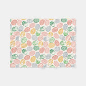 ヴィンテージのイースターエッグパターン|フリースブランケット フリースブランケット (正面(横))