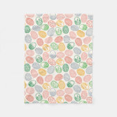 ヴィンテージのイースターエッグパターン|フリースブランケット フリースブランケット (正面)