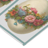 ヴィンテージのイースターエッグ ショートテーブルランナー (コーナー)