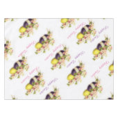 ヴィンテージのイースターエッグ テーブルクロス (正面(横))