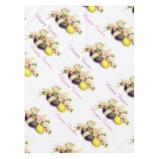 ヴィンテージのイースターエッグ テーブルクロス (正面)