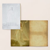 ヴィンテージのイースターエンジェルの挨拶 箔カード (ディスプレー)