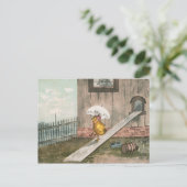 ヴィンテージのイースターカード シーズンポストカード (スタンド正面)