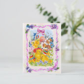 ヴィンテージのイースターカード シーズンポストカード (スタンド正面)