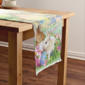 ヴィンテージのイースターテーブルのランナー ショートテーブルランナー (インサイチュ)