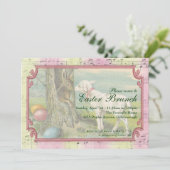 ヴィンテージのイースターパーティの招待状 招待状 (スタンド正面)