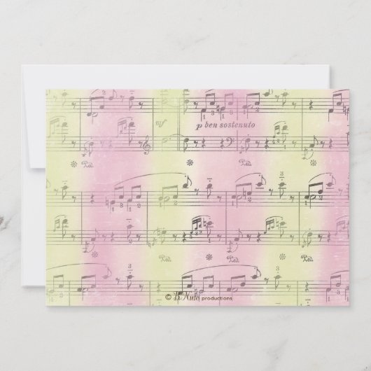 ヴィンテージのイースターパーティの招待状 招待状 (裏面)