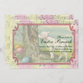 ヴィンテージのイースターパーティの招待状 招待状 (正面/裏面)